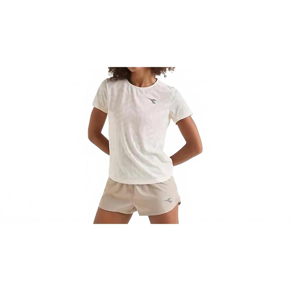NEW DIADORA super light short sleeve t-shirt in whisper white